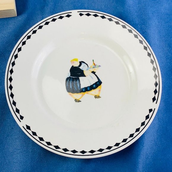 Majesticware Oneida Jennifer Garant TABLE FOR TWO Chefs Dinner Salad Plate Set 3 - Picture 3 of 7